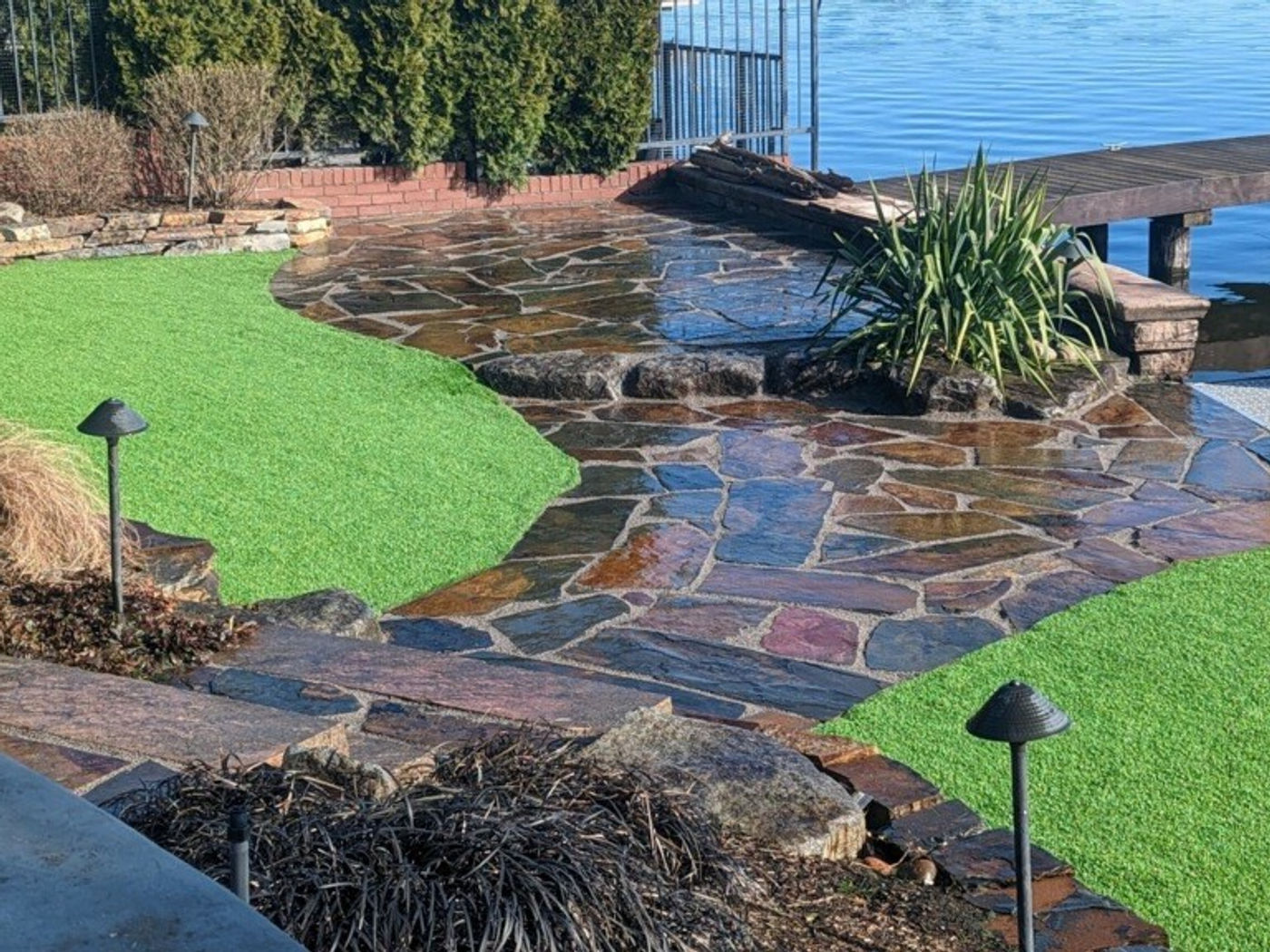 Flagstone patio
